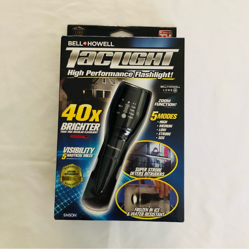Flashlight Bell + Howell TacLight High Performance Flashlight As Seen on TV